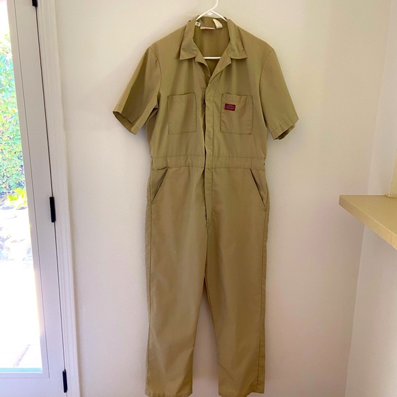 dickies beige coveralls